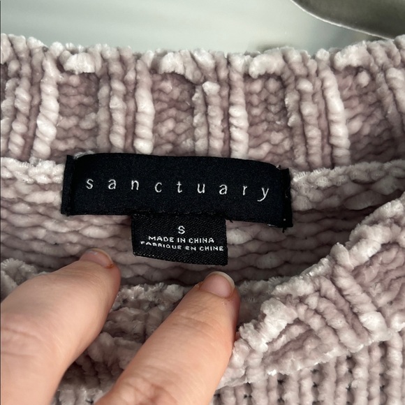 🎉5/$25 Cozy Chenille Ribbed Crewneck CroppedSweater - gray - Picture 2 of 2